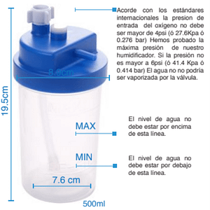 Humidificador de Oxigeno