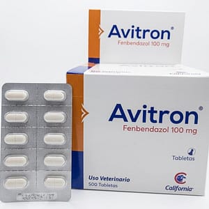 AVITRON DESPARACITANTE PARA AVES FENBENDAZOL 100MG X 10 UNDS