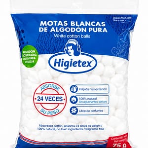 ALGODON EN POMOS X 500 MG HIGIETEX